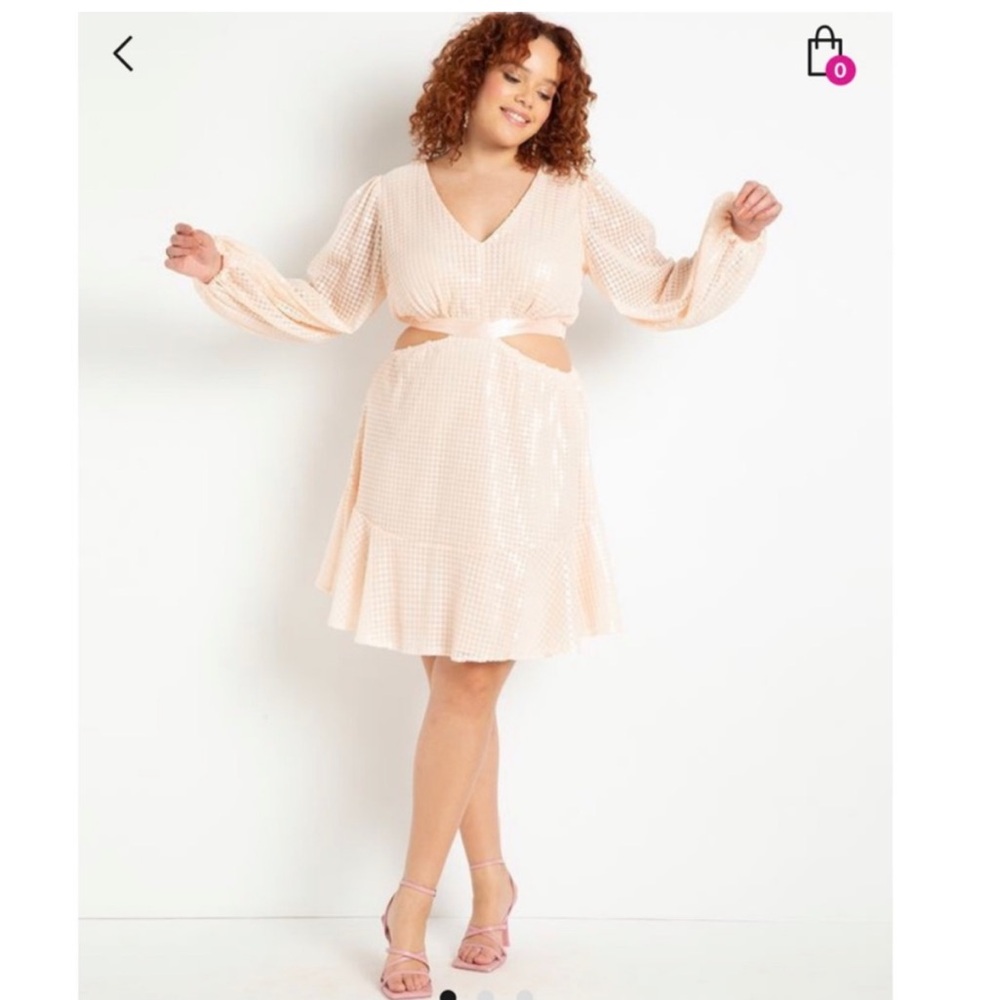 Eloquii Cutout Sequin Dress